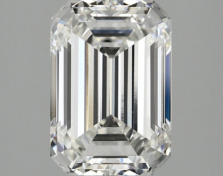 2.45 Carat Emerald Shaped Ideal Cut VVS2 IGI Certified Lab Grown Diamond