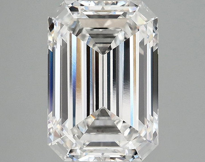 3.47 Carat Emerald Shaped Ideal Cut VVS2 IGI Certified Lab Grown Diamond
