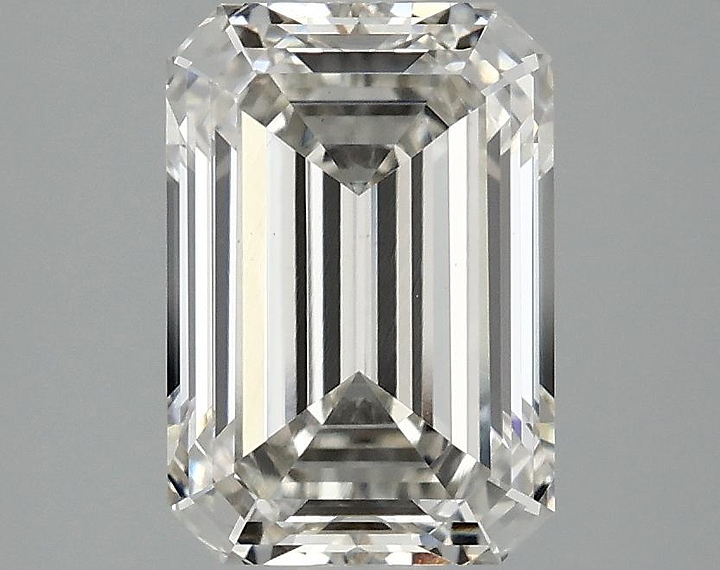 2.77 Carat Emerald Shaped Ideal Cut VVS2 IGI Certified Lab Grown Diamond