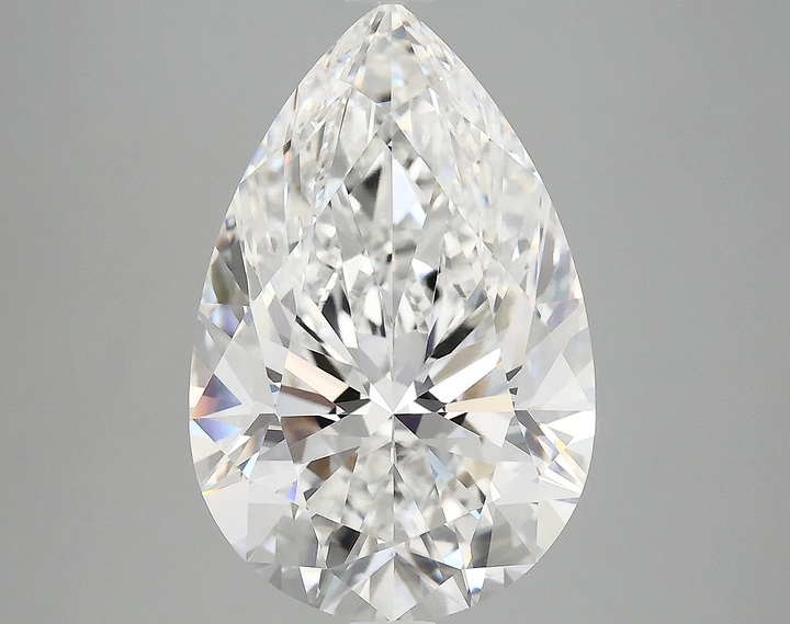 7.07 Carat Pear Shaped Excellent Cut VVS2 IGI Certified Lab Grown Diamond