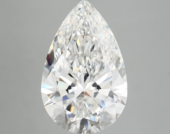 5.01 Carat Pear Shaped Ideal Cut VVS2 IGI Certified Lab Grown Diamond