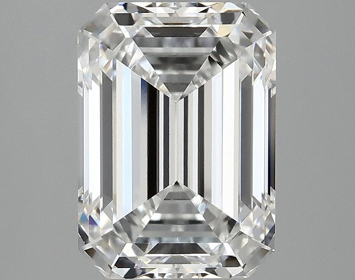 3.07 Carat Emerald Shaped Ideal Cut VVS2 IGI Certified Lab Grown Diamond