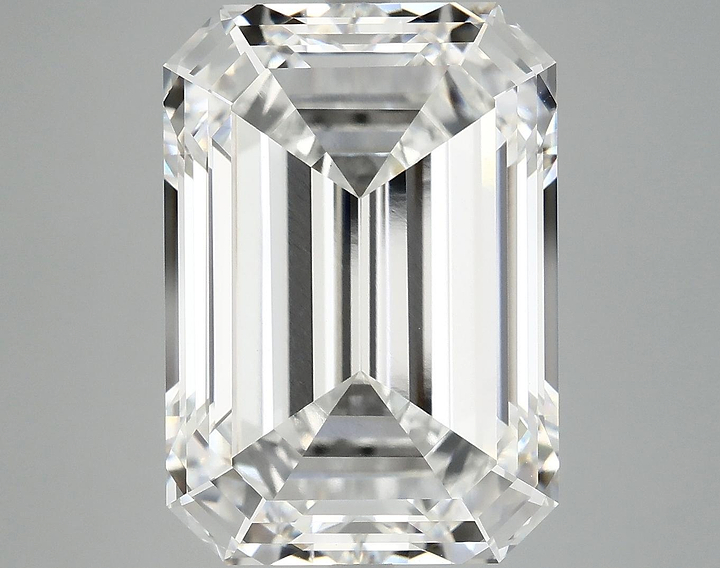 12.45 Carat Emerald Shaped Ideal Cut VVS2 IGI Certified Lab Grown Diamond