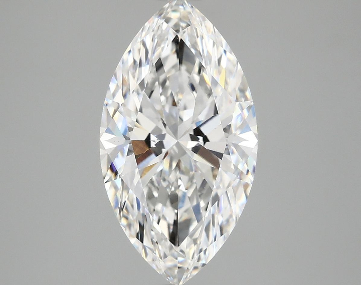 3.07 Carat Marquise Shaped Excellent Cut VVS2 IGI Certified Lab Grown Diamond