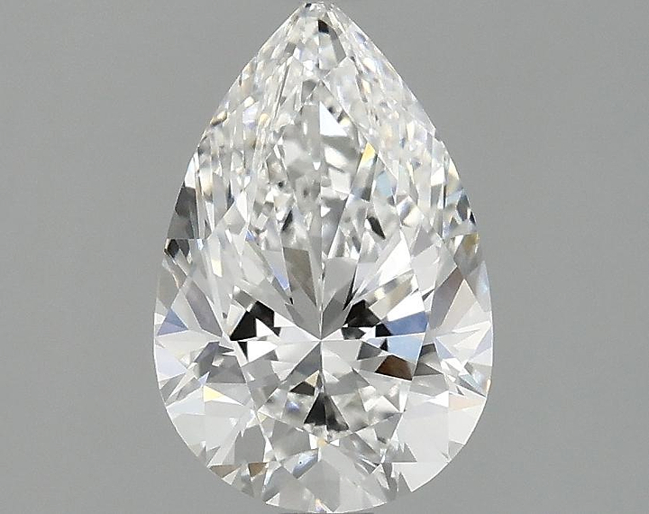 1.53 Carat Pear Shaped Excellent Cut VVS2 IGI Certified Lab Grown Diamond