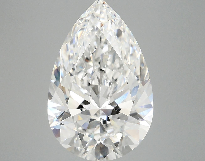 5.57 Carat Pear Shaped Excellent Cut VVS2 IGI Certified Lab Grown Diamond