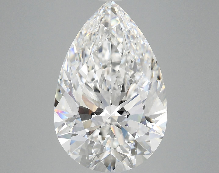 7.68 Carat Pear Shaped Excellent Cut VVS2 IGI Certified Lab Grown Diamond