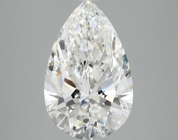 3.86 Carat Pear Shaped Ideal Cut VVS2 IGI Certified Lab Grown Diamond