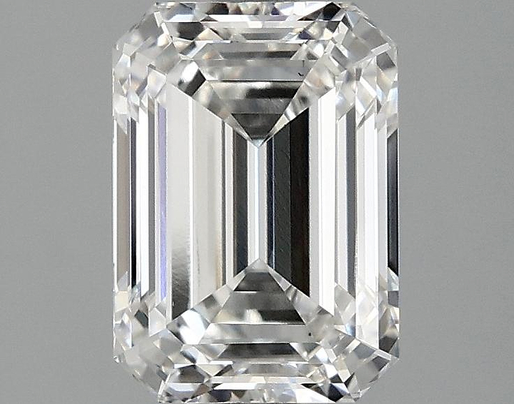 2.05 Carat Emerald Shaped Ideal Cut SI1 IGI Certified Lab Grown Diamond