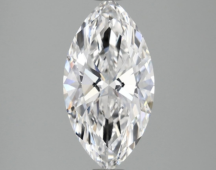 2.04 Carat Marquise Shaped Ideal Cut VVS2 IGI Certified Lab Grown Diamond