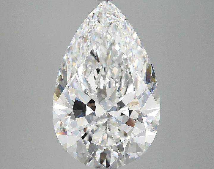 5.93 Carat Pear Shaped Ideal Cut VVS2 IGI Certified Lab Grown Diamond