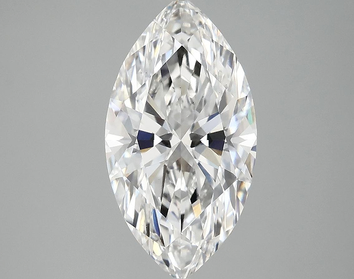 2.54 Carat Marquise Shaped Excellent Cut VS2 IGI Certified Lab Grown Diamond