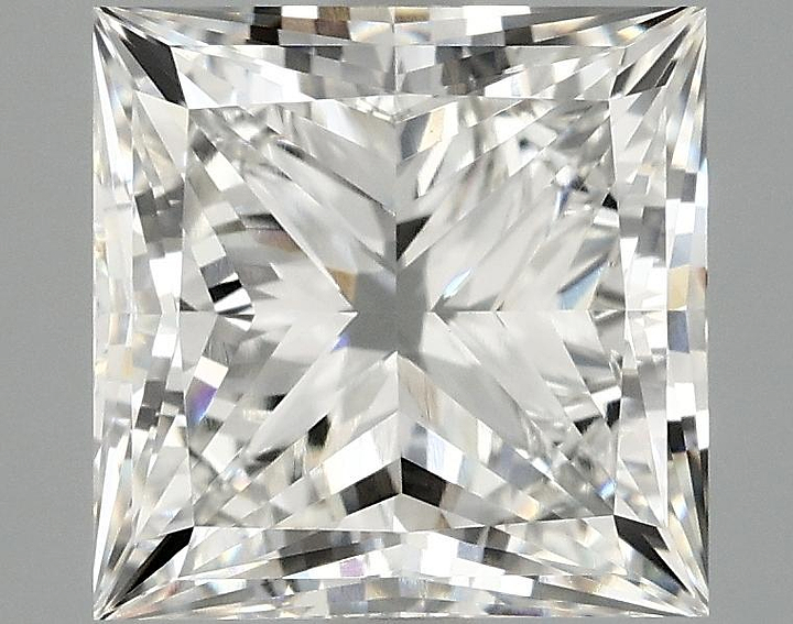 3.82 Carat Princess Shaped Ideal Cut VVS2 IGI Certified Lab Grown Diamond