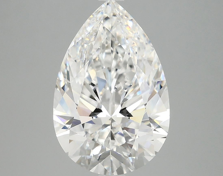 3.95 Carat Pear Shaped Excellent Cut VVS2 IGI Certified Lab Grown Diamond
