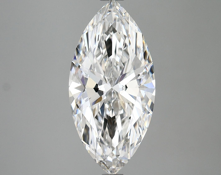 2.81 Carat Marquise Shaped Ideal Cut VVS2 IGI Certified Lab Grown Diamond