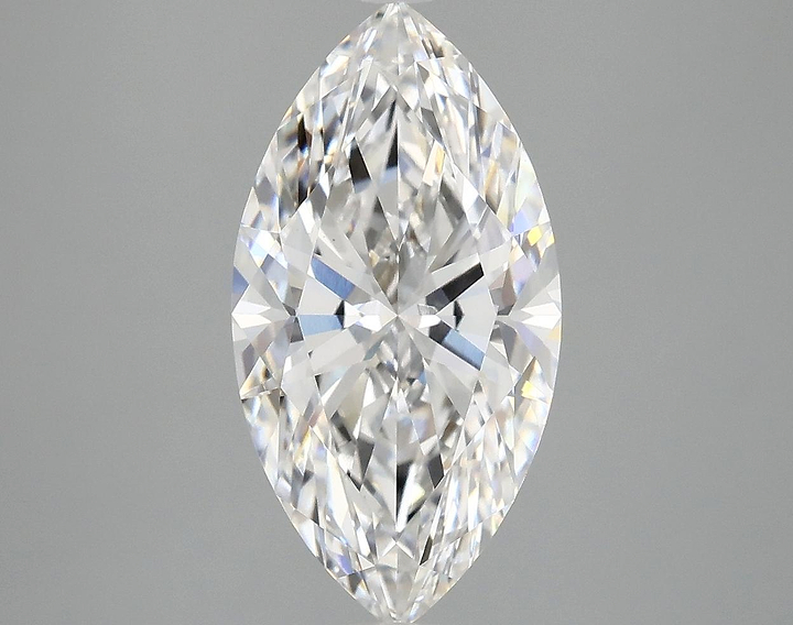 3.14 Carat Marquise Shaped Ideal Cut VVS2 IGI Certified Lab Grown Diamond