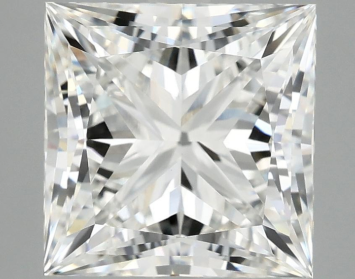 4.81 Carat Princess Shaped Ideal Cut VVS2 IGI Certified Lab Grown Diamond