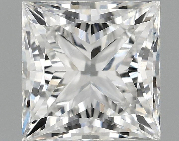 1.55 Carat Princess Shaped Ideal Cut VVS2 IGI Certified Lab Grown Diamond