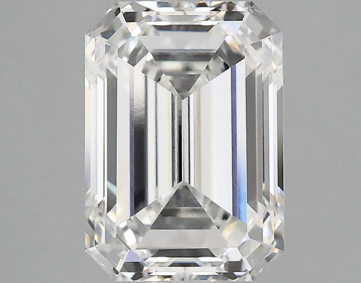 2.55 Carat Emerald Shaped Ideal Cut VVS2 IGI Certified Lab Grown Diamond