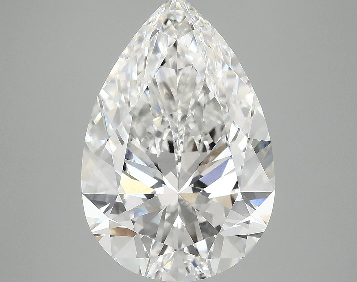 6.34 Carat Pear Shaped Excellent Cut VVS2 IGI Certified Lab Grown Diamond