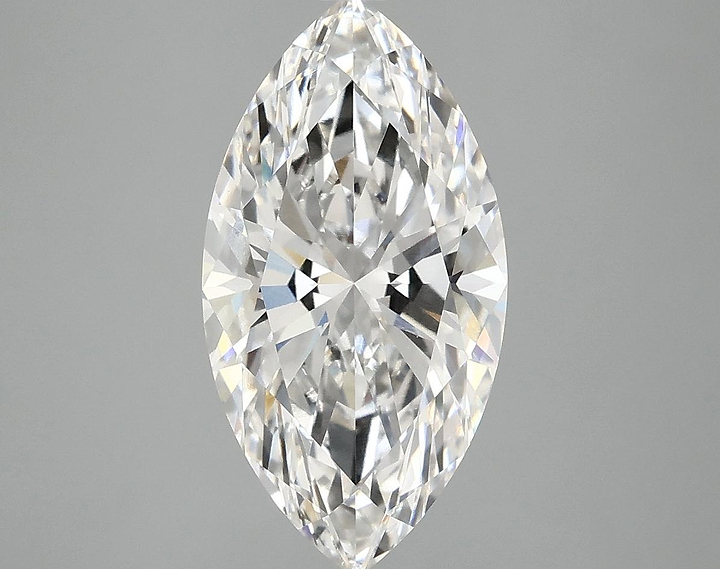 3.05 Carat Marquise Shaped Excellent Cut VVS2 IGI Certified Lab Grown Diamond