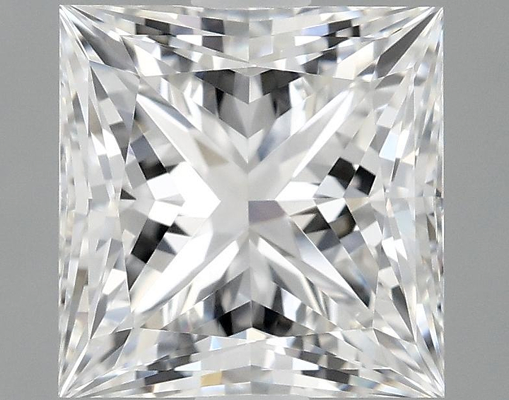 2.08 Carat Princess Shaped Ideal Cut VVS2 IGI Certified Lab Grown Diamond