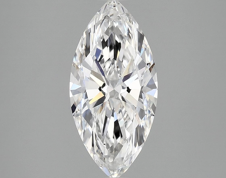 1.92 Carat Marquise Shaped Excellent Cut VVS2 IGI Certified Lab Grown Diamond