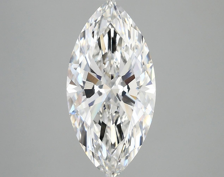 3.09 Carat Marquise Shaped Ideal Cut VVS2 IGI Certified Lab Grown Diamond