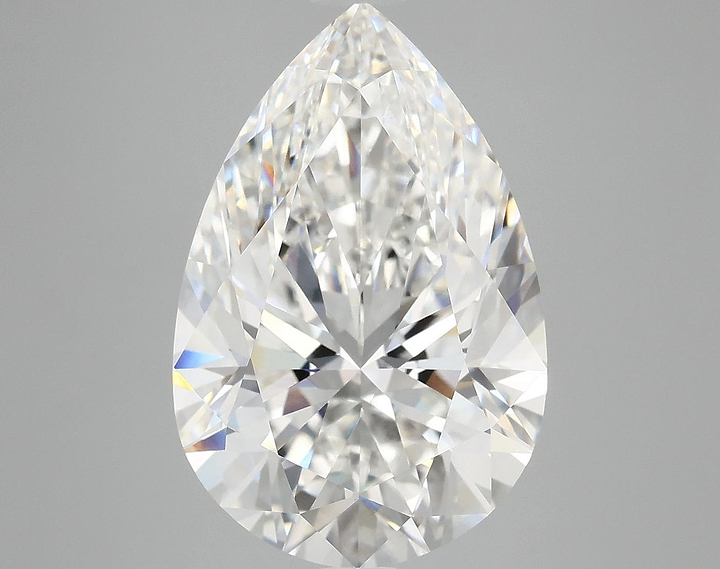 7.13 Carat Pear Shaped Excellent Cut VVS2 IGI Certified Lab Grown Diamond