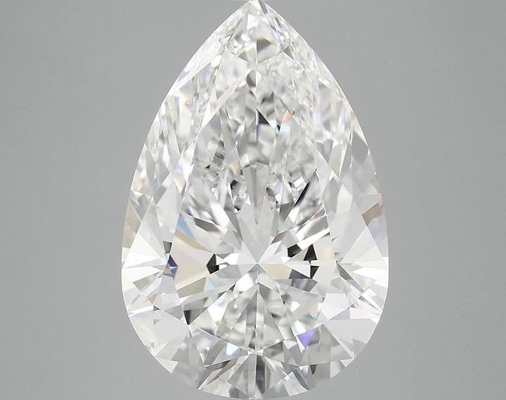 5.98 Carat Pear Shaped Excellent Cut VVS2 IGI Certified Lab Grown Diamond