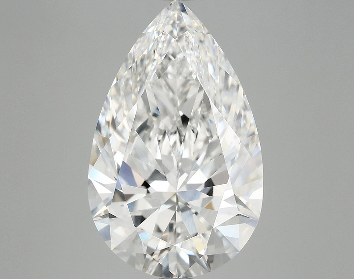 6.86 Carat Pear Shaped Ideal Cut VVS2 IGI Certified Lab Grown Diamond