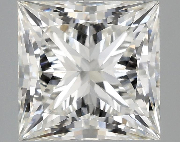 2.63 Carat Princess Shaped Ideal Cut VVS2 IGI Certified Lab Grown Diamond