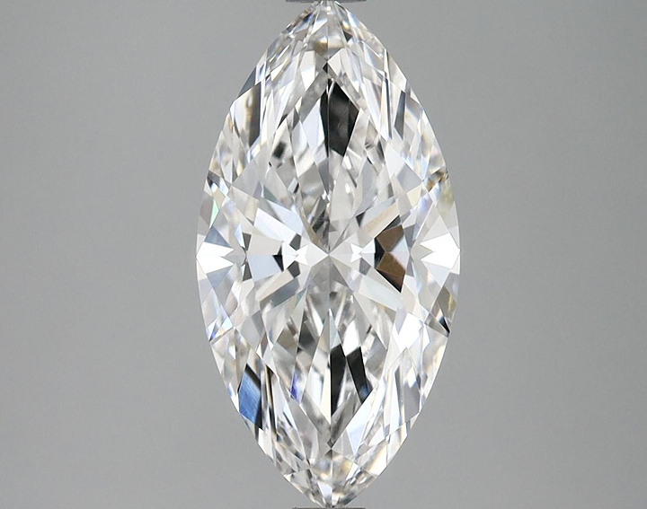 3.06 Carat Marquise Shaped Ideal Cut VVS2 IGI Certified Lab Grown Diamond