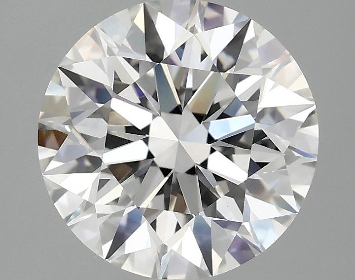 3.07 Carat Round Shaped Excellent Cut VVS2 IGI Certified Lab Grown Diamond