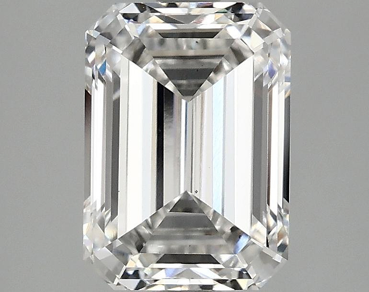 2.51 Carat Emerald Shaped Ideal Cut VS2 IGI Certified Lab Grown Diamond