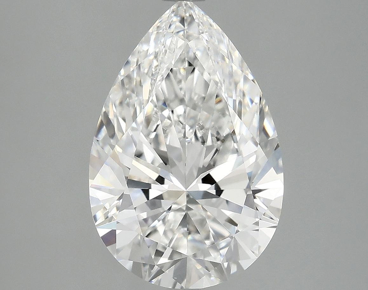 4.05 Carat Pear Shaped Excellent Cut VVS2 IGI Certified Lab Grown Diamond