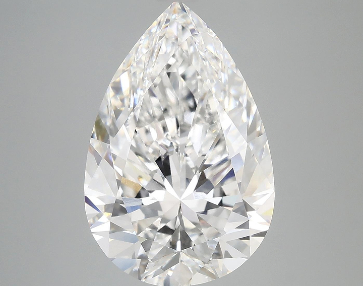 6.92 Carat Pear Shaped Excellent Cut VVS2 IGI Certified Lab Grown Diamond