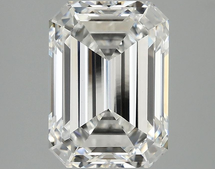 3.09 Carat Emerald Shaped Excellent Cut VS1 IGI Certified Lab Grown Diamond