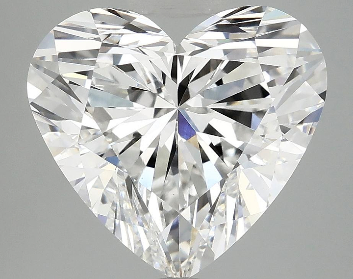 5.04 Carat Heart Shaped Ideal Cut VVS2 IGI Certified Lab Grown Diamond