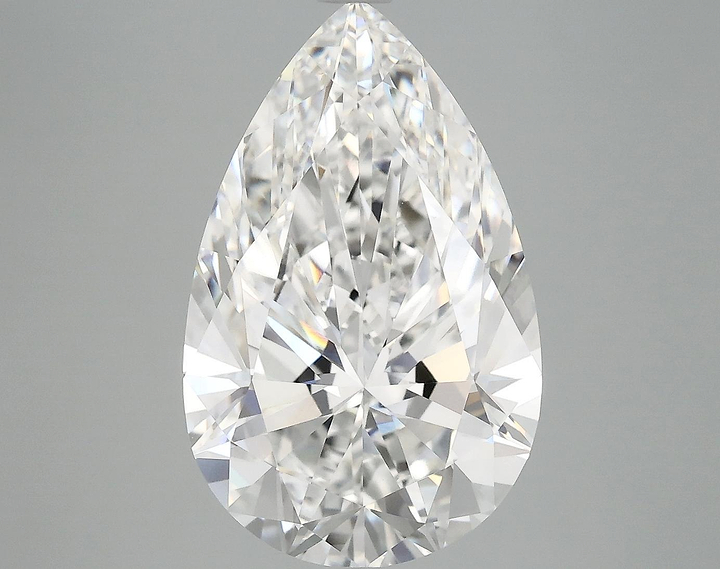 6.18 Carat Pear Shaped Ideal Cut VVS2 IGI Certified Lab Grown Diamond