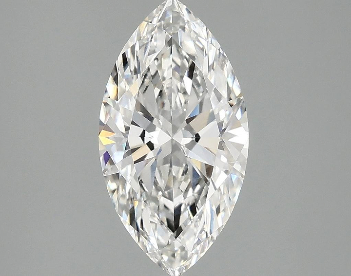 1.9 Carat Marquise Shaped Excellent Cut VVS2 IGI Certified Lab Grown Diamond