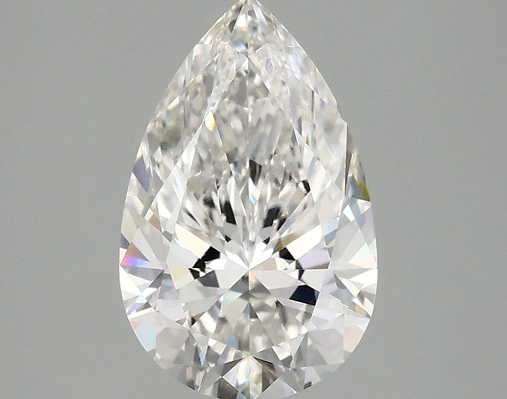 2.03 Carat Pear Shaped Ideal Cut VVS2 IGI Certified Lab Grown Diamond