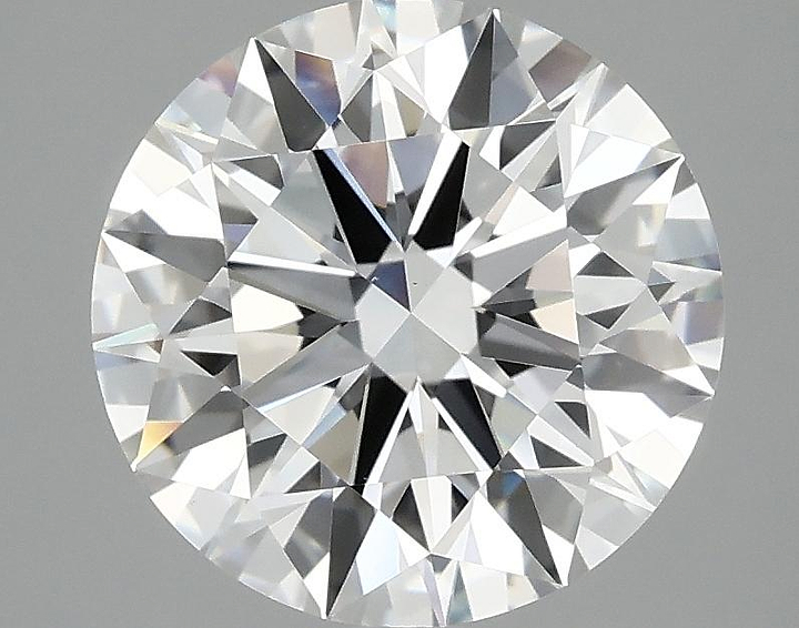 3.09 Carat Round Shaped Ideal Cut VVS2 IGI Certified Lab Grown Diamond