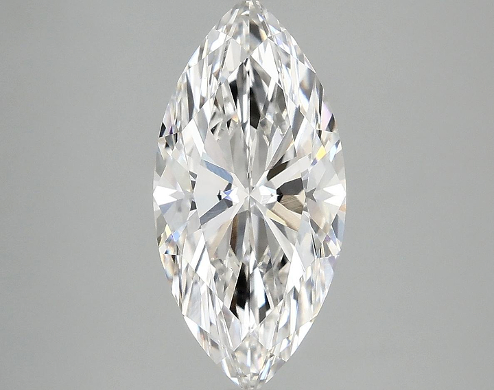 2.55 Carat Marquise Shaped Excellent Cut VVS2 IGI Certified Lab Grown Diamond