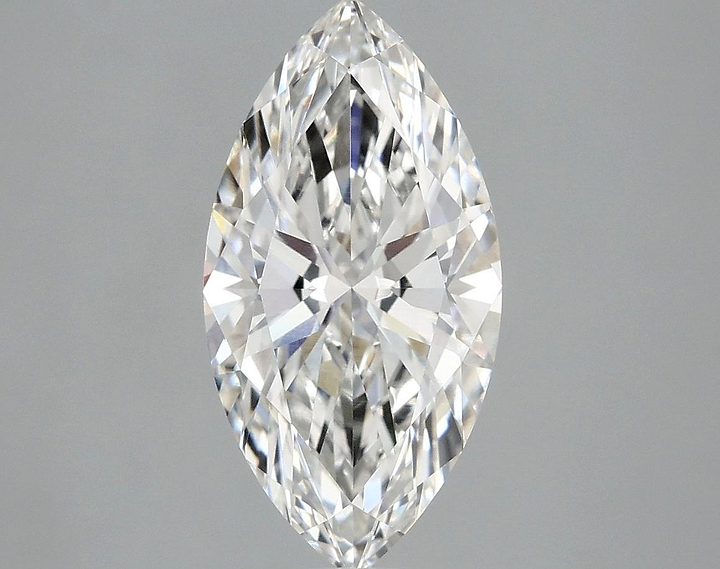 2.53 Carat Marquise Shaped Ideal Cut VVS2 IGI Certified Lab Grown Diamond