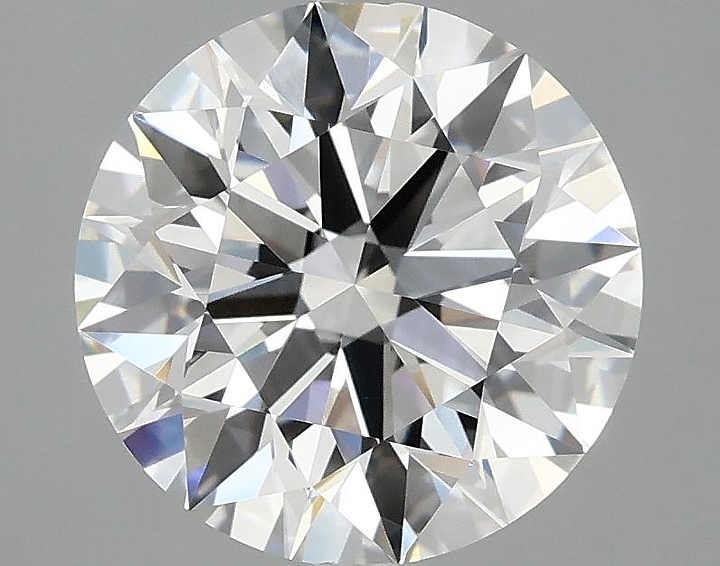 3.08 Carat Round Shaped Ideal Cut VVS2 IGI Certified Lab Grown Diamond