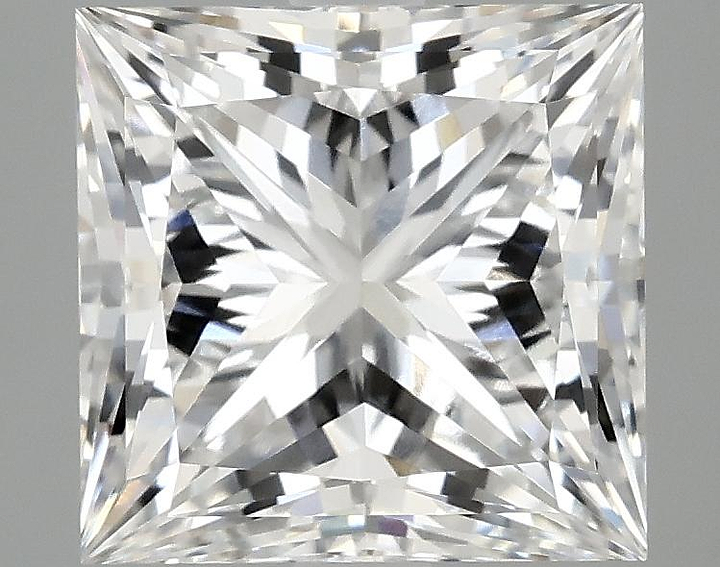 4.02 Carat Princess Shaped Ideal Cut VVS2 IGI Certified Lab Grown Diamond