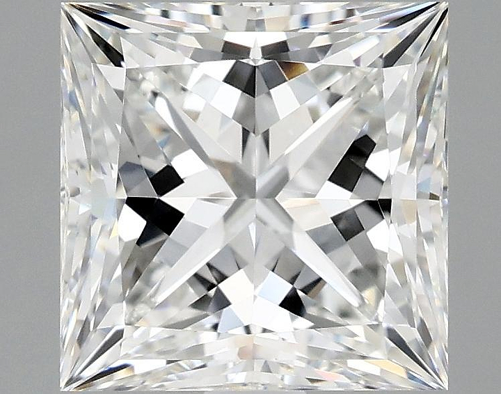 3.07 Carat Princess Shaped Ideal Cut VVS2 IGI Certified Lab Grown Diamond
