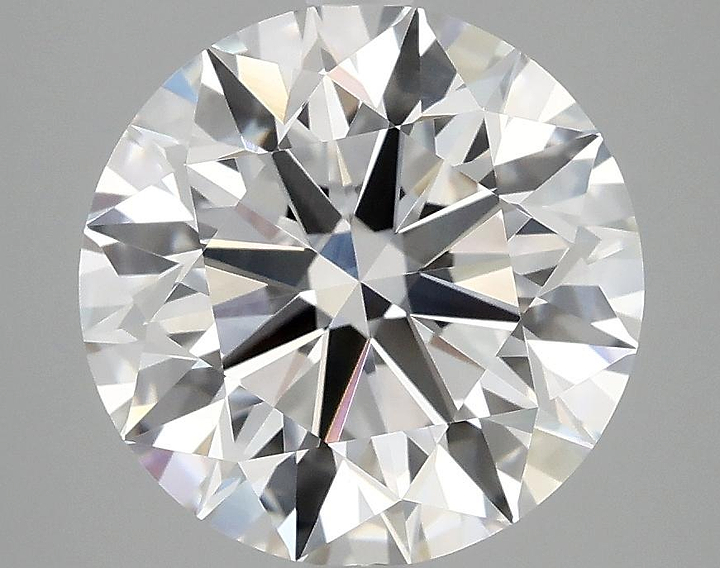 4.08 Carat Round Shaped Ideal Cut VVS2 IGI Certified Lab Grown Diamond