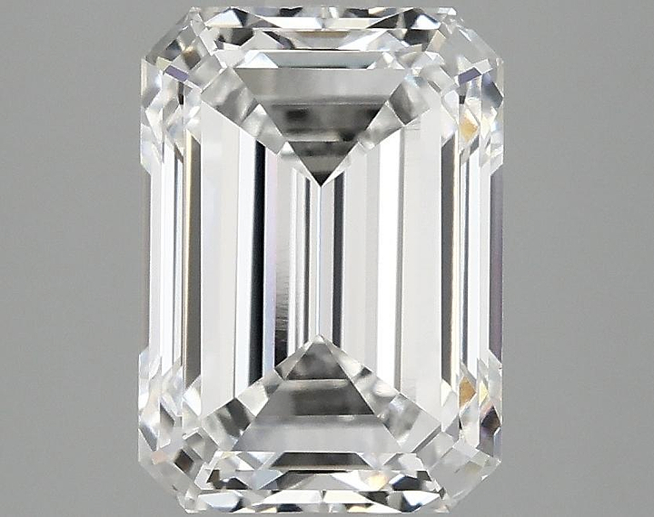 3.03 Carat Emerald Shaped Ideal Cut VVS2 IGI Certified Lab Grown Diamond